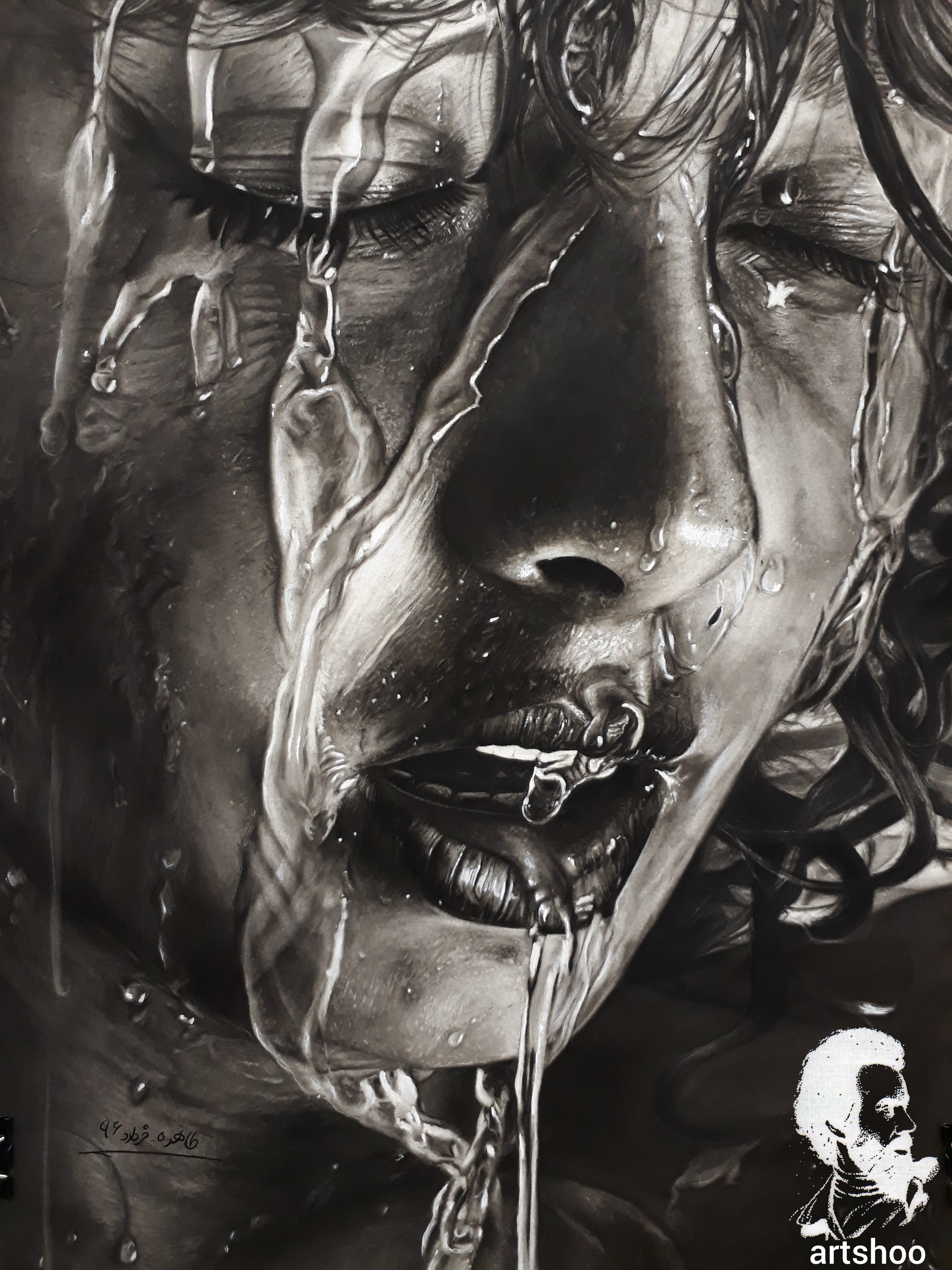 سیاه قلم اورژینال هایپررئال